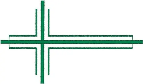 Green Cross Embroidery Design Professional Grade