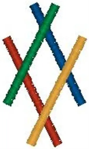 Big Sale Colored Sticks Embroidery Design