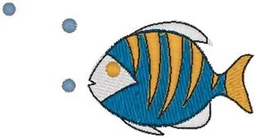 Flash Sale Fish Bubbles Embroidery Design
