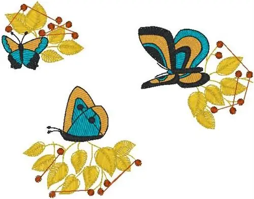Butterflies on Flowers Embroidery Design Must Have
