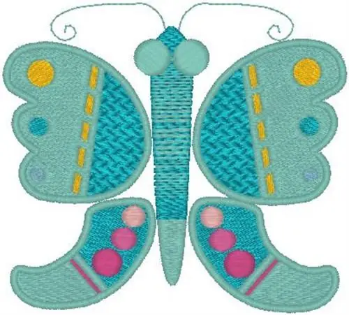 Express Delivery Artistic Butterfly Embroidery Design