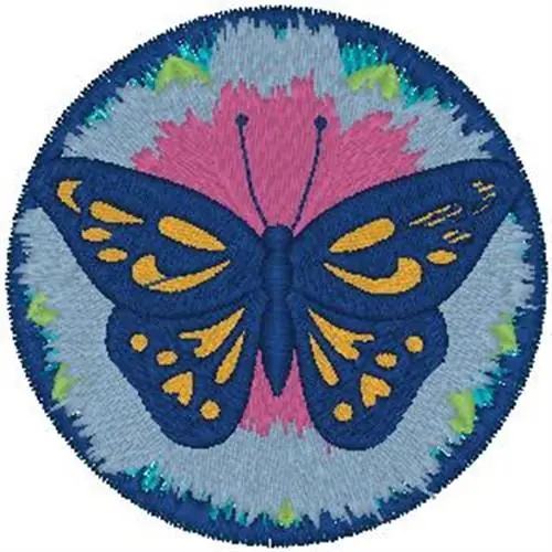 Fresh Stock Butterfly Patch Embroidery Design