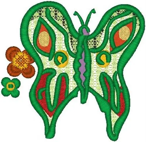 Order Now Floral Butterfly Embroidery Design