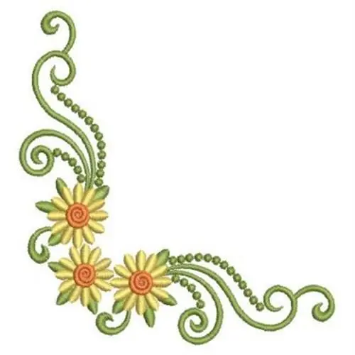 Corner Candlewicking Embroidery Design Limited Edition