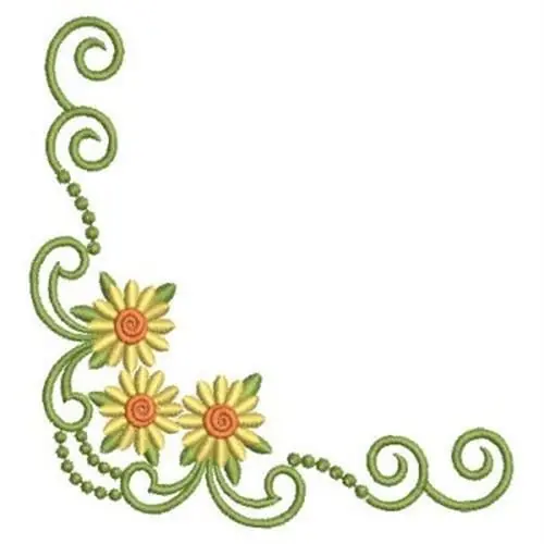 Express Delivery Corner Candlewicking Embroidery Design
