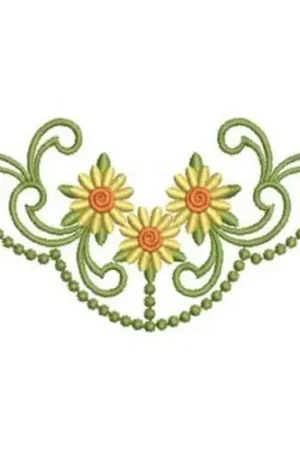 Border Candlewicking Embroidery Design Flash Sale