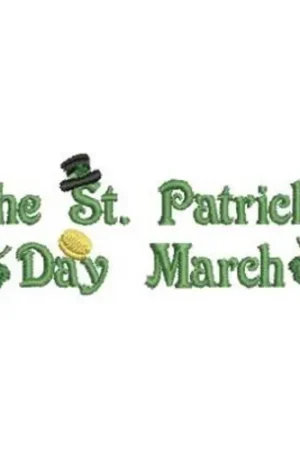 Best Price St. Patricks March Embroidery Design