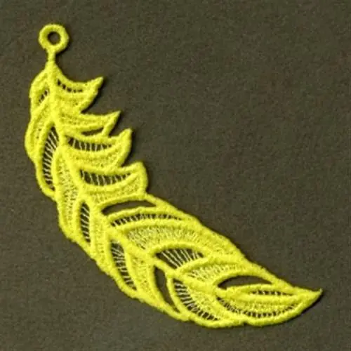 High Quality FSL Feather Embroidery Design