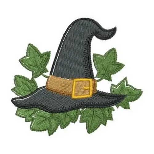 Grab Now Witch Hat Embroidery Design