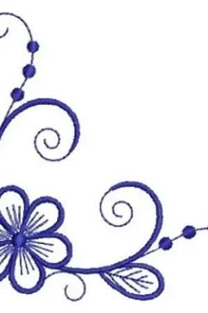Border Bluework Embroidery Design Price Drop