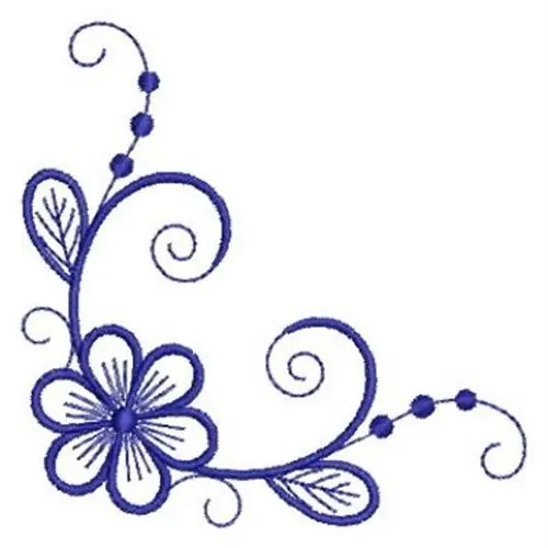 Border Bluework Embroidery Design Price Drop