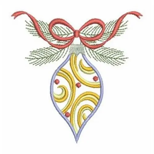 Seasonal Sale Vintage Ornament Embroidery Design