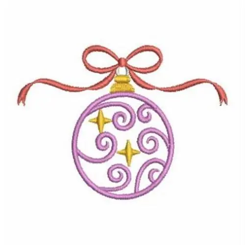 Bulk Order Christmas Bauble Embroidery Design