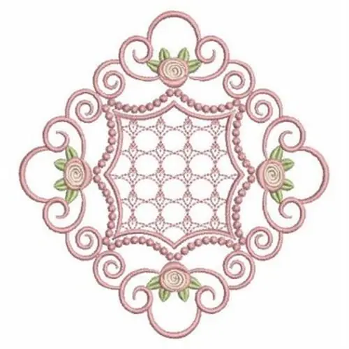 Roses Quilt Embroidery Design Factory Price