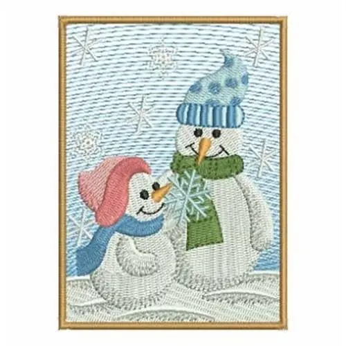 Winter Snowman Embroidery Design Sale