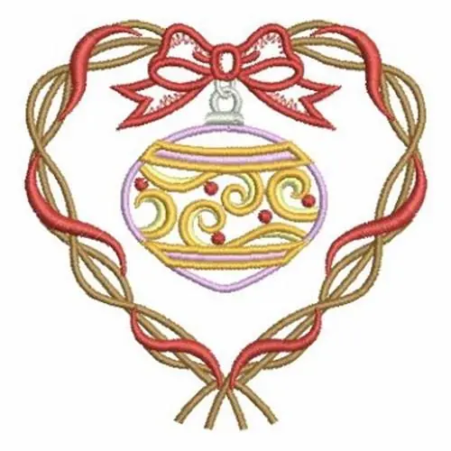 Heart Ornament Embroidery Design In Demand