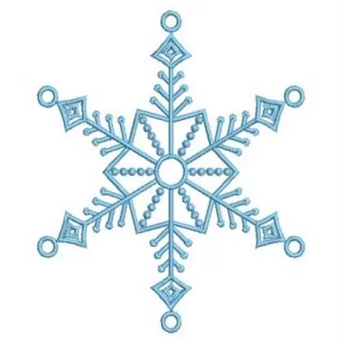 Christmas Snowflake Embroidery Design Professional Grade