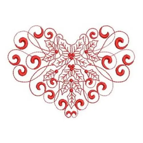 Top Rated Curly Christmas Embroidery Design