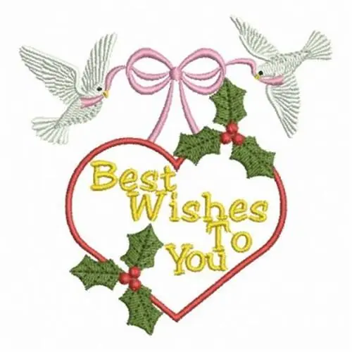 Christmas Birds Embroidery Design Viral