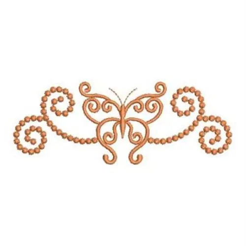 New Arrival Candlewicking Butterfly Embroidery Design