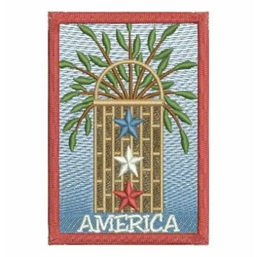 New Arrival Americana Plant Embroidery Design