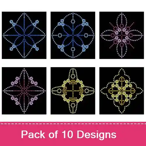 Elegant Candlewicking Quilt 6 Embroidery design pack by Wind Bell Embroidery, Embroidery Packs on EmbroideryDesigns.com Low Price