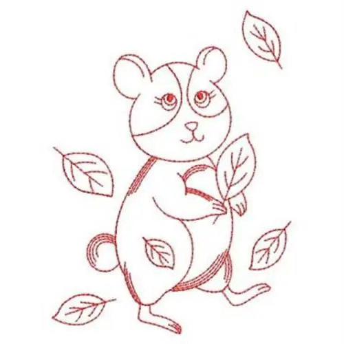 Redwork Animal Embroidery Design Buy Online