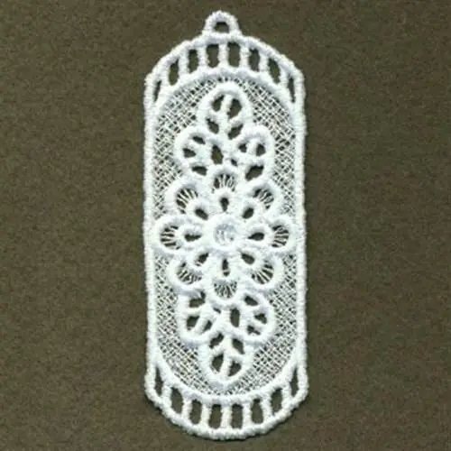 FSL Floral Bookmark Embroidery Design Crafted