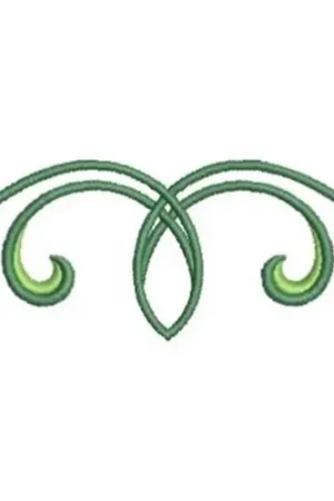 Art Nouveau Border Swirl Embroidery Design Flash Sale