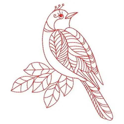 Redwork Bird Embroidery Design Save Now