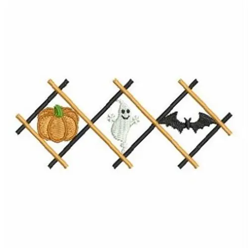 Direct From Factory Halloween Border Embroidery Design