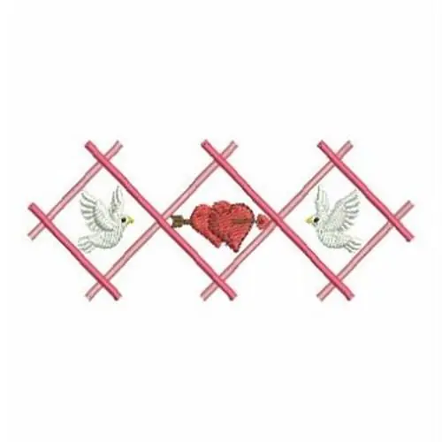 Weekend Sale Valentine Border Embroidery Design