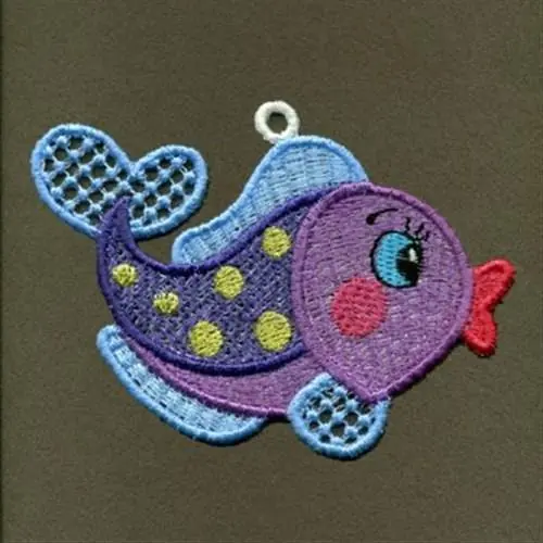 FSL Fish Embroidery Design Popular
