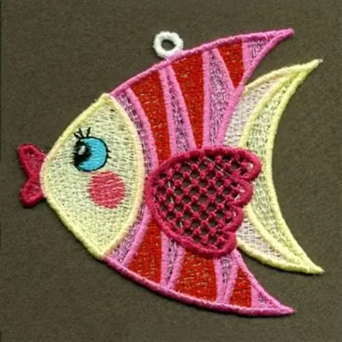 Low Price FSL Fish Embroidery Design