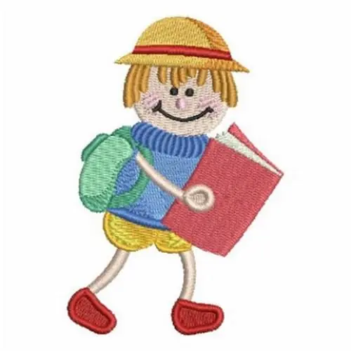 Cheap School Reading Embroidery Design