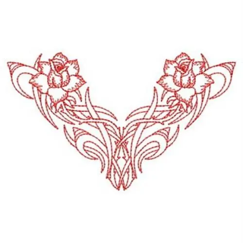 Redwork Rose Embroidery Design Buy Today