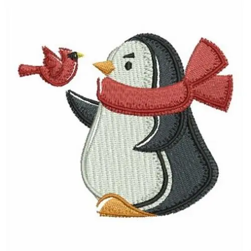 Penguin Painting Cardinal Embroidery Design Best Choice