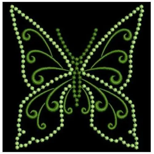 Holiday Sale Candlewicking Butterfly Embroidery Design