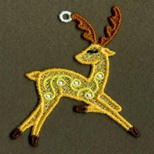 FSL Looking Reindeer Embroidery Design Flash Sale