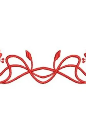 Art Nouveau Flower Embroidery Design Big Sale