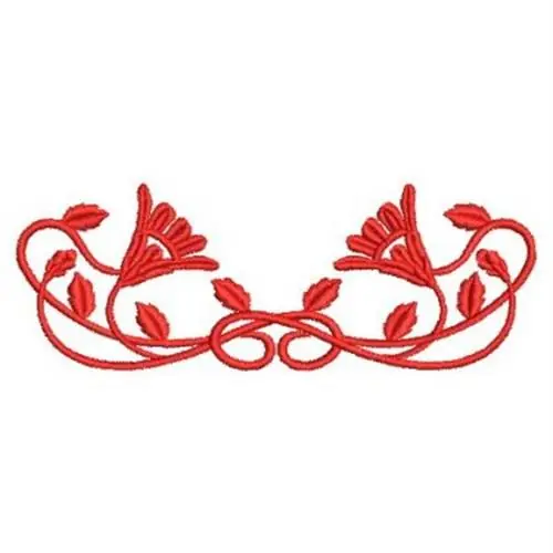 Price Drop Art Nouveau Flower Embroidery Design