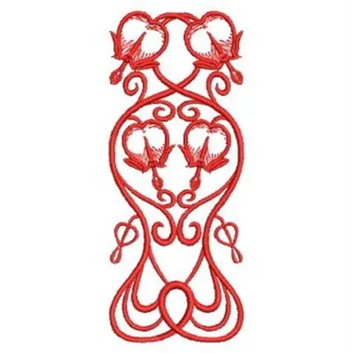 Flower Redwork Embroidery Design Price Drop